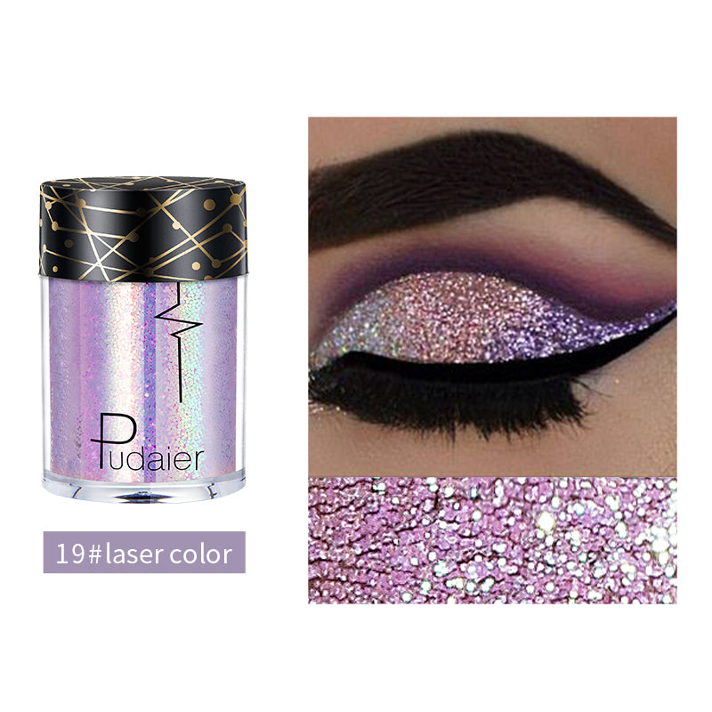 1 pcs Pudaier monochrome eyeshadow Glitter eyeshadow - perfect for party stage makeup everyday