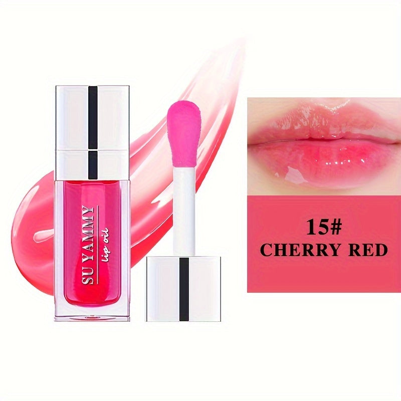 Hydrating Lip Glow Oil Moisturizing Transparent Plumping Lip Gloss Tinted for Lip Care and Dry Lip Ideal Gift For Mother's Day