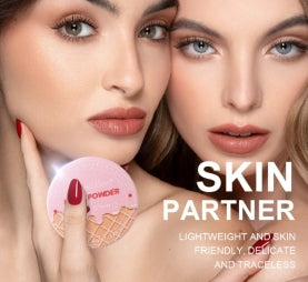 3Color Matte Face Loose Powder Waterproof Oil Control Facial Makeup Powder Natural Smooth Pearlescent Setting Powder Brightening