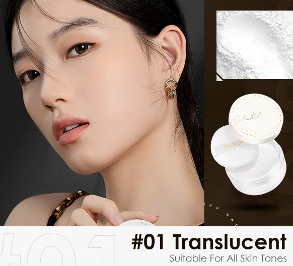 2 Colors Natural Smooth Loose Powder Makeup Oil-Control Concealer Brighten Cosmetics Face lasting Setting Powder