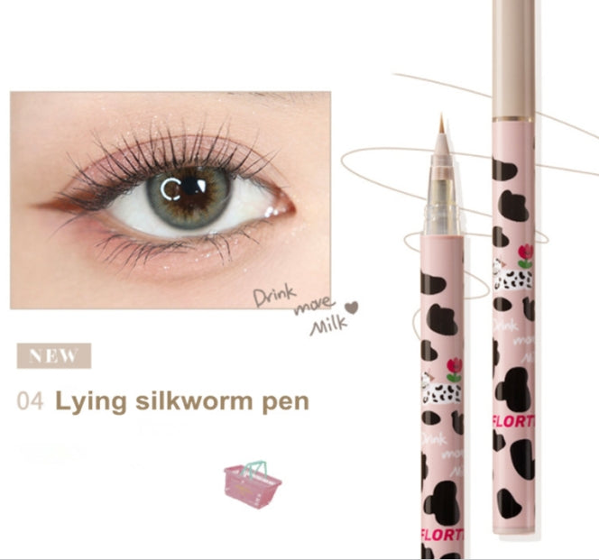 Ultra-fine Liquid Eyeliner&Lying Silkworm Pen Waterproof Long Lasting No Smudging Eye Liner Applicator Pencil