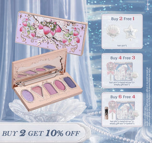 Flower Knows Strawberry Rococo Series Five-Color Eyeshadow Palette