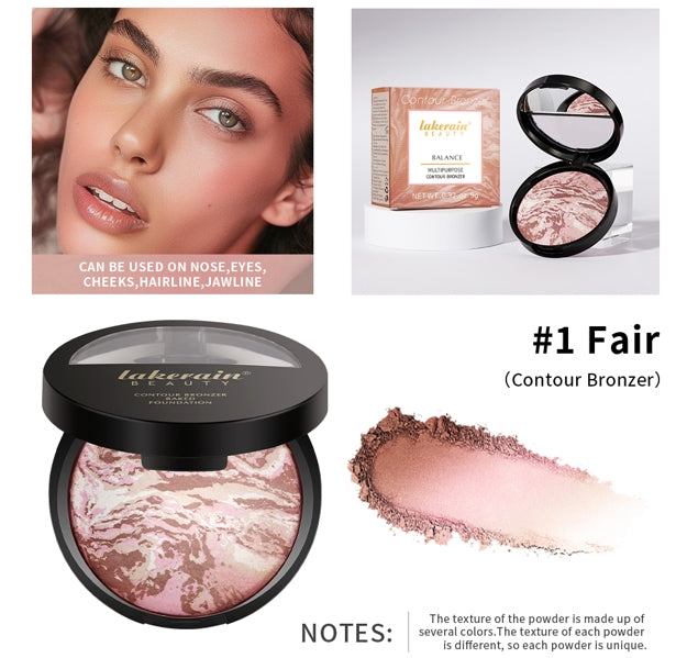 Matte Face Foundation Bronzer Pressed Powder Compact Long Lasting Oil Control Translucent Loose Setting Powder For Face Makeup