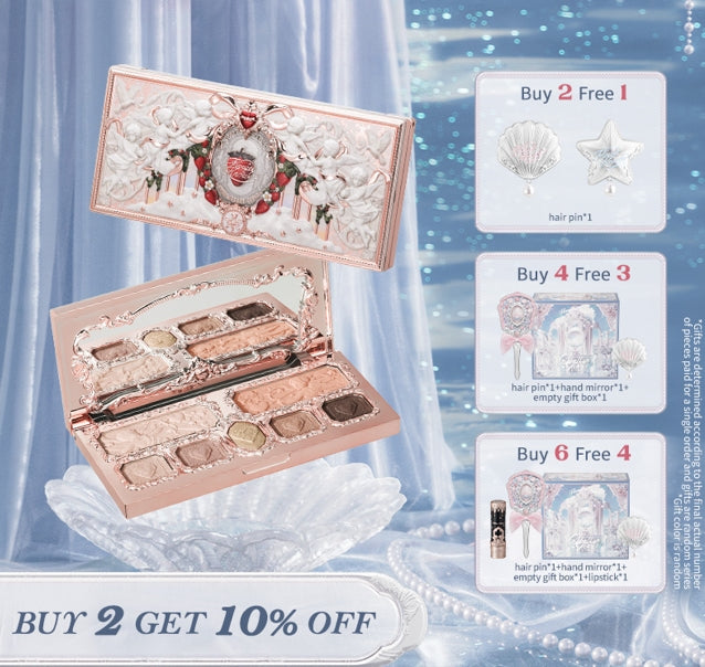 Flower Knows Strawberry Cupid Collection Make-up Palette 14g pink Eyeshadow/Blush/Highlighter