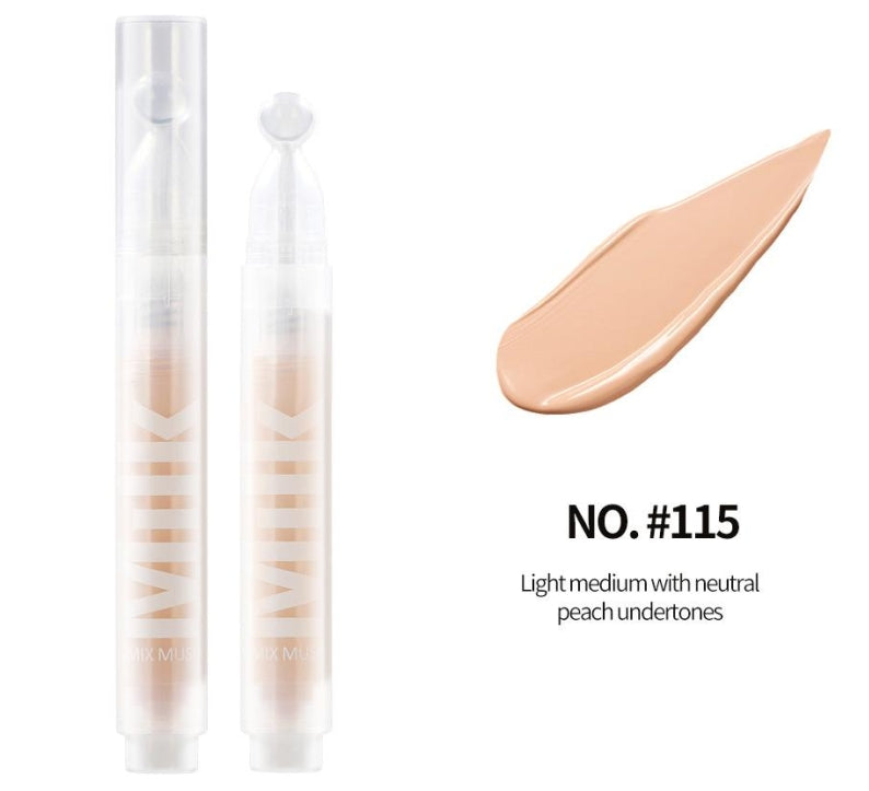 3 In 1 Milk Concealer Under Eye Tint Brighten Sunshine Foundation Skin Repaire Lighten Acne Mark Moisturizing Oil-control Makeup