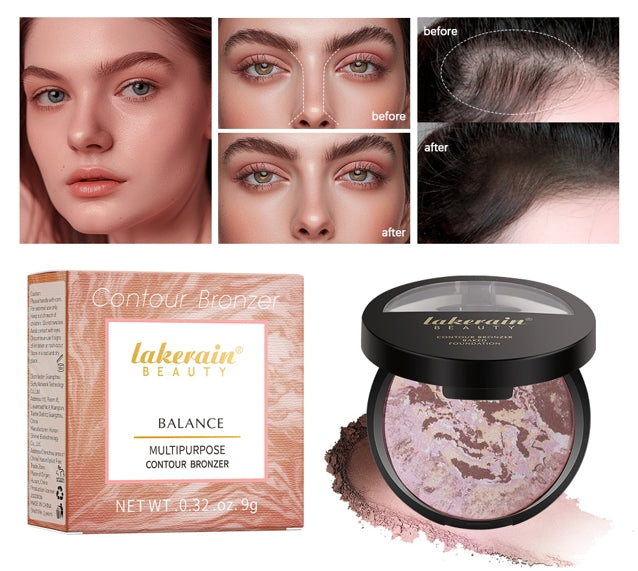 Matte Face Foundation Bronzer Pressed Powder Compact Long Lasting Oil Control Translucent Loose Setting Powder For Face Makeup