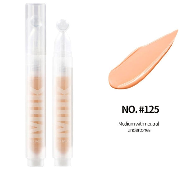 3 In 1 Milk Concealer Under Eye Tint Brighten Sunshine Foundation Skin Repaire Lighten Acne Mark Moisturizing Oil-control Makeup