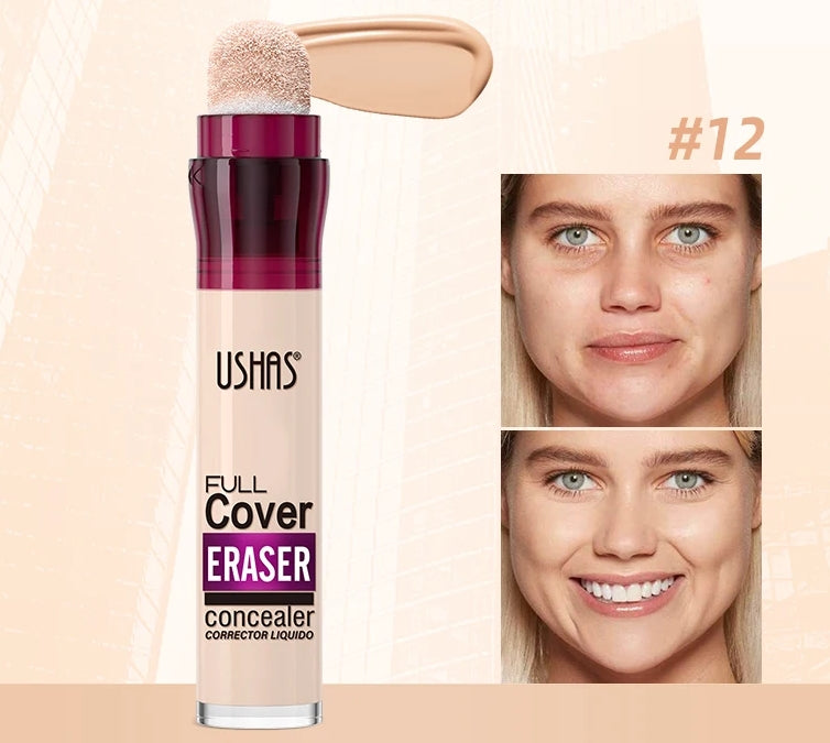 12color Sponge Head Concealer For Dark Circles Tears Freckles Corrector Acne High-end Makeup Natural Skin Makeup Cosmetics