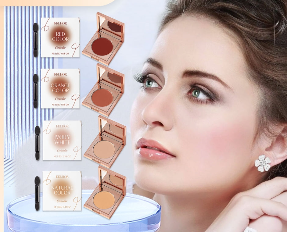 Hydrating Concealer Even Skin Tone Cover Dark Circles Acne Pores Long Lasting Makeup Brightening Skin Breathable Makeup Products