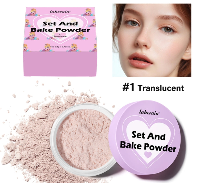 Setting Powder Waterproof Sweat Resistant And Oil Resistant Makeup Powder Setting Powder Natural And Long-lasting Matte Finish