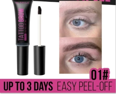 Tearing Eyebrow Gel Makeup Semi-permanent Waterproof Long Lasting Tattoo Tint Sweatproof Peel Off Dye Eyebrow Cosmetic