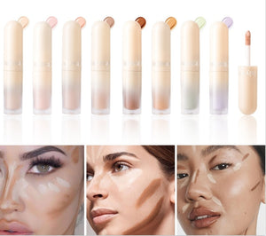 Waterproof Liquid Concealer Oil-control Lasting Cover Dark Circle Tattoo Acne Natural Full Coverage Lightweight Concealer Makeup