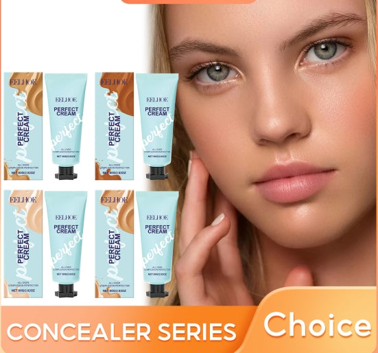 BB Cream Foundation Waterproof Sweatproof Glossy Skin Lightening Face Concealer Deep Hydration High Coverage Makeup Base