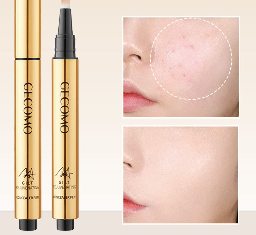 Press Concealer Pen Liquid Concealer Long Lasting Moisturizing Not Fading Base Makeup Face Invisible Pores