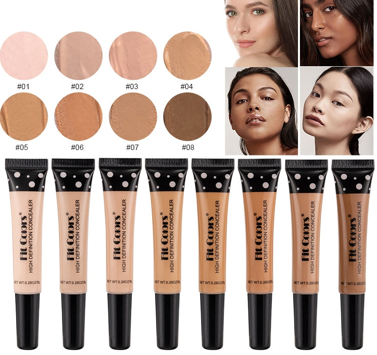 size Concealer with a Flexible Concealer Moisturizing Liquid Foundation to cover dark circles and acne spots