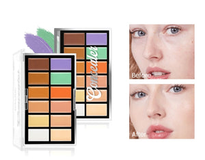 12-Color Concealer Foundation Cream Covers Acne Marks Dark Circles Full Coverage Suit for All Skin Primer Makeup Cometics