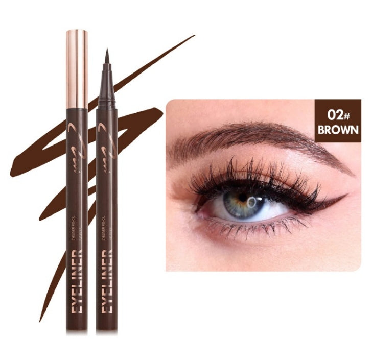 Brown Liquid Eyeliner   Quick-drying   Smudge-proof   Sweat-proof and Waterproof   Precise and Long-lasting Slim Eyeliner