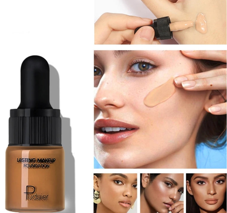 1PC Liquid Foundation Full Coverage Concealer Cream Oil-control Moisturizer Contour Matte Breathable  Makeup Foundations