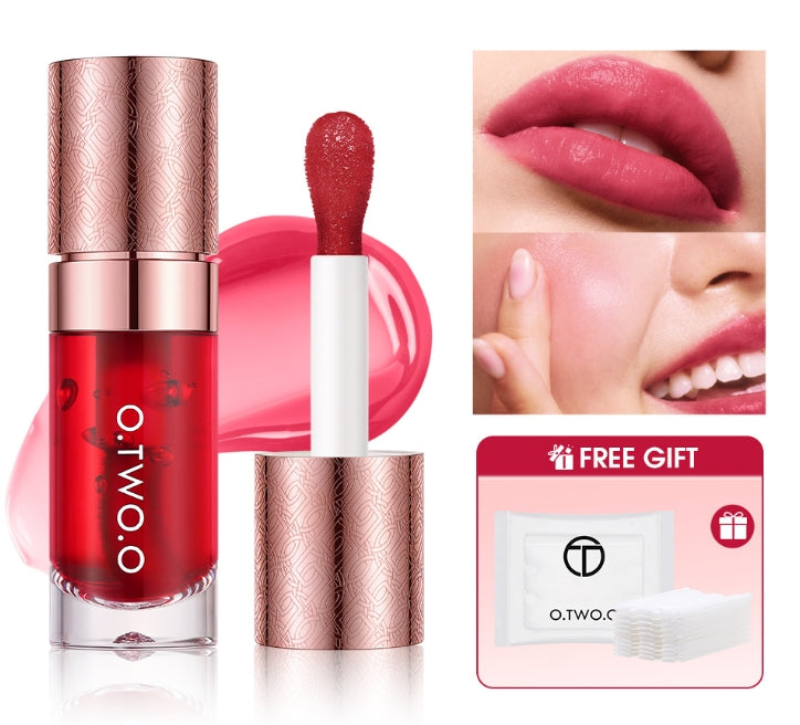 Liquid Lip Cheek Tint Lip Clamping Moisturizing Long-lasting Lightweight Non-sticky Non-drying Lip Gloss Lip Stain Tint