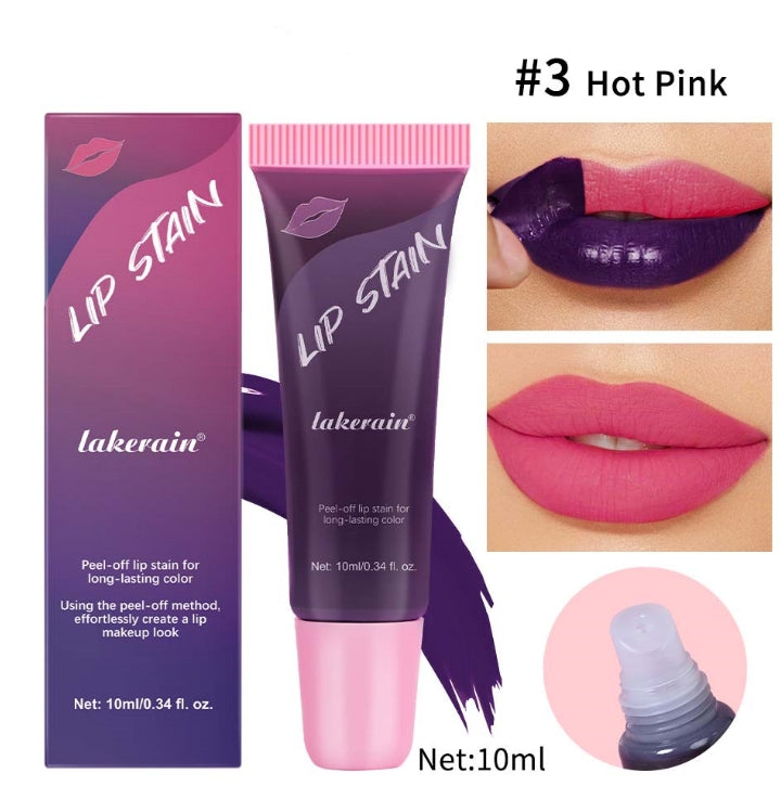 3colors Peel Off Liquid Lipstick Waterproof Long Lasting Tear Lipstick Lip Gloss Women Sexy Makeup Tear Pull Lips Mask Cosmetics