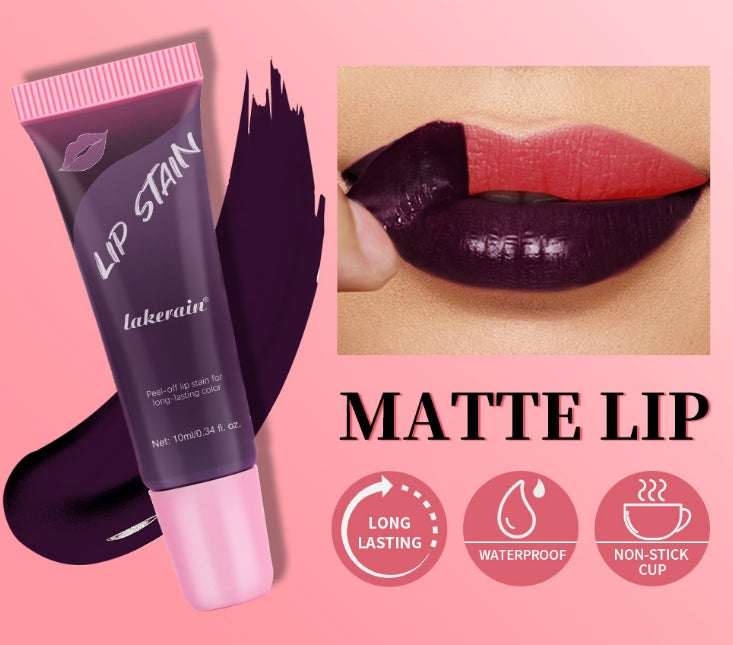 3colors Peel Off Liquid Lipstick Waterproof Long Lasting Tear Lipstick Lip Gloss Women Sexy Makeup Tear Pull Lips Mask Cosmetics