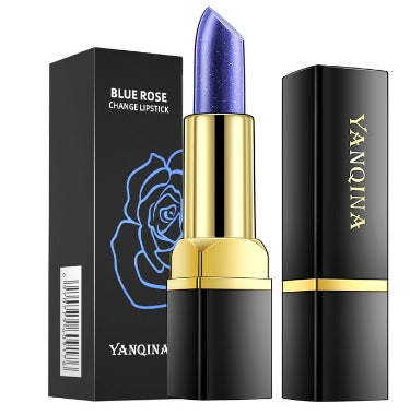 Temperature Color Change Lipstick Blue Shimmer Lipstick Blue Changed Into Pink Lip Stain Gloss Moisturizing Lip Balm Tint Makeup