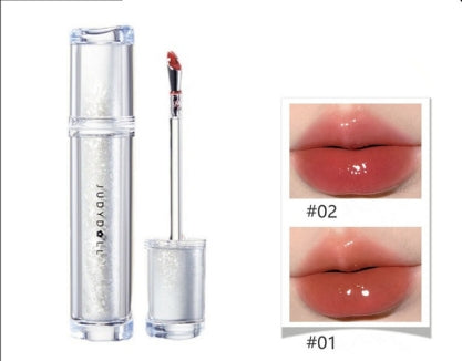 Ice Iron Lip Glaze Lipstick Non Staying Cup Non fading Mirror Gloss Lip GelLiquid Lip TintMatte Moisturiz