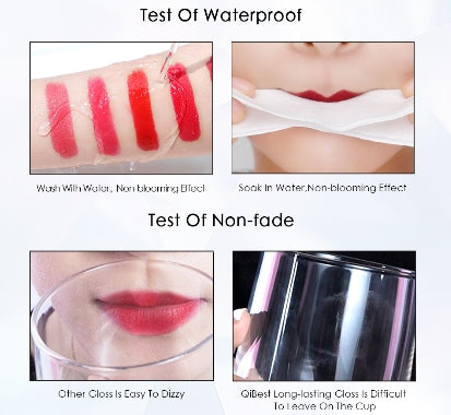 Hot Color Lip Gloss Waterproof Matt Lipgloss Lasting Nude Liquid Lipstick Cosmetic Sexy Women Lip Tint Makeup