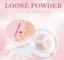 10g Waterproof Mineral Face Powder Tricolor Oil Control Translucent Setting Powder Pearl Matte Contour Blush Powder Makeup Fixer