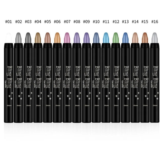 Eye Shadow Pen 16 Colors Eyeshadow Stick Eyeshadow Palettes Women  Silkworm Pen Pearlescent Eye-shadow Glitter Pencil