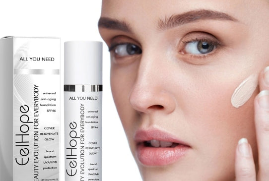 Hyaluronic Facial Moisturizing Foundation Moisturizing Base Oil Control Long-Lasting Waterproof SPF46 Professional Face BB Cream