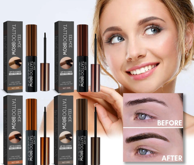Peel Off Eyebrow Gel Tint Makeup Semi-Permanent Waterproof Long Lasting Sweat-proof Peel Off Dye Eyebrow Cream