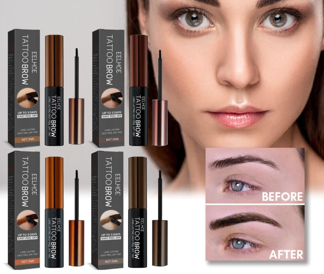 Peel Off Eyebrow Gel Tint Makeup Semi-Permanent Waterproof Long Lasting Sweat-proof Peel Off Dye Eyebrow Cream