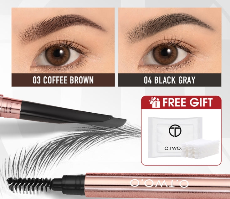 Machete Eyebrow Pencil Waterproof Natural Long Lasting Smooth Fill Fluff Blendable High Pigment Brow Pencil Eye Makeup