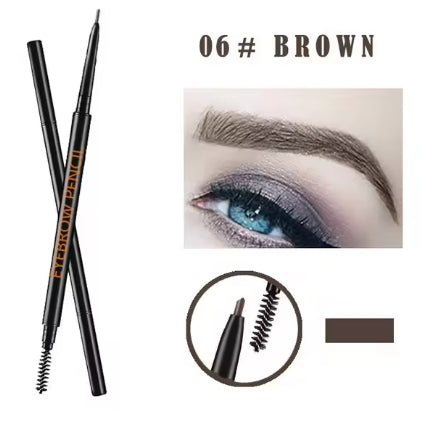 Waterproof Natural Long Lasting Paint Tattoo Eyebrow Black Brown Eyebrow Pencil With Brush Makeup