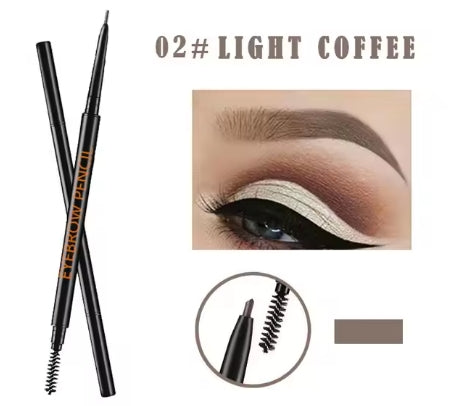 Waterproof Natural Long Lasting Paint Tattoo Eyebrow Black Brown Eyebrow Pencil With Brush Makeup