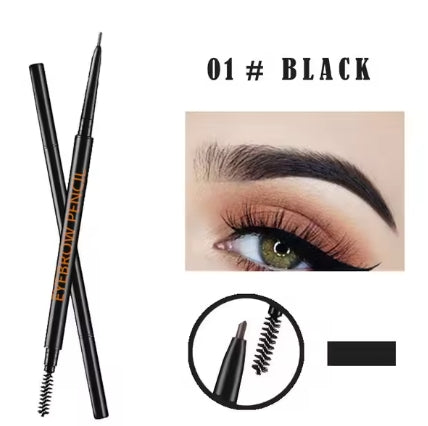 Waterproof Natural Long Lasting Paint Tattoo Eyebrow Black Brown Eyebrow Pencil With Brush Makeup