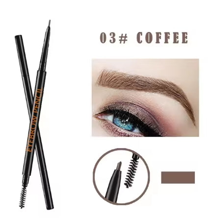 Waterproof Natural Long Lasting Paint Tattoo Eyebrow Black Brown Eyebrow Pencil With Brush Makeup
