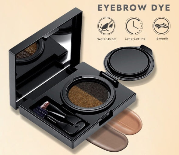 Two-color Air Cushion Eyebrow Powder Color Waterproof and Sweat-proof Long-lasting Eye Brow Cream
