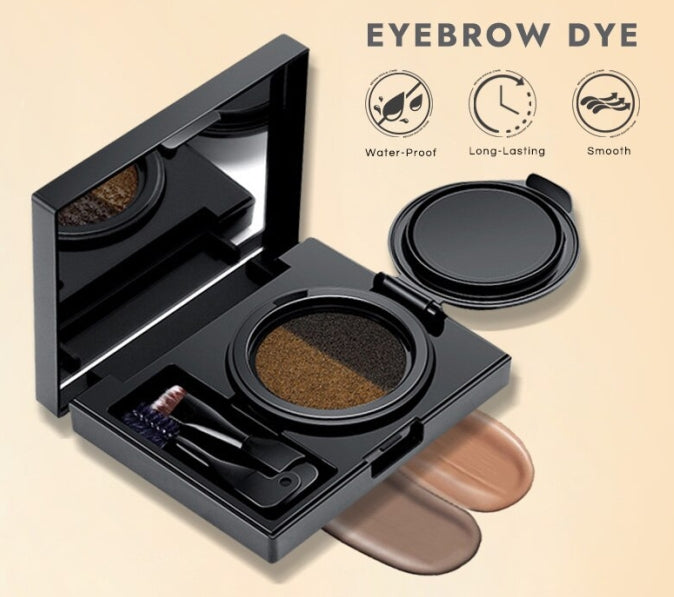 Two-color Air Cushion Eyebrow Powder Color Waterproof and Sweat-proof Long-lasting Eye Brow Cream
