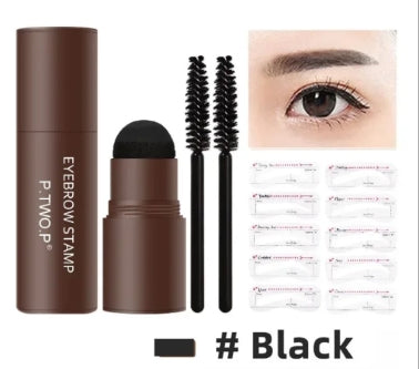 Complete professional Eyebrow Powder Stamp Shaping Kit makeup brushes eyebrow paint eyebrow pencil Eye Brows Stencil