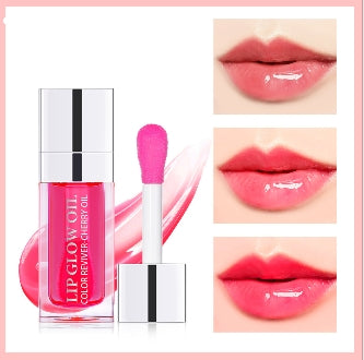 Moisturizing Mirror Lip Glaze Dark Red Brown Non Greasy Water Light Lip Gloss Long-Lasting Non-stick Cup Lightly Liquid