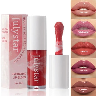 7 Color Mirror Brown Liquid Lipstick Waterproof Lasting Moisturizing Water Light Lip Gloss Non Stick Cup Lip Oil Makeup Cosmetic