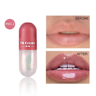 Mini Capsule Liquid Lip Blam Moisturizing Transparent Color Changing Lip Plumping Oil Mirror Jelly Plumping Lip Gloss Cosmetic