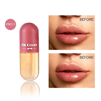 Mini Capsule Liquid Lip Blam Moisturizing Transparent Color Changing Lip Plumping Oil Mirror Jelly Plumping Lip Gloss Cosmetic