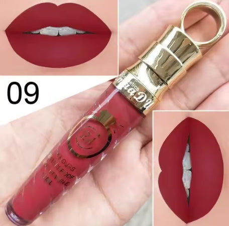 New!Make Up Lips Matte Liquid Lipstick Waterproof Long Lasting Sexy Pigment Nude Glitter Style Lip Gloss Beauty Red Lip Tint