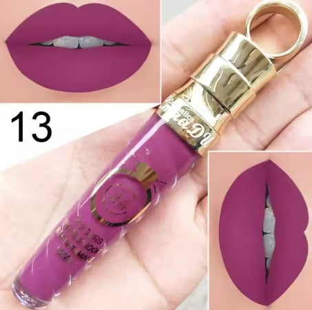 New!Make Up Lips Matte Liquid Lipstick Waterproof Long Lasting Sexy Pigment Nude Glitter Style Lip Gloss Beauty Red Lip Tint
