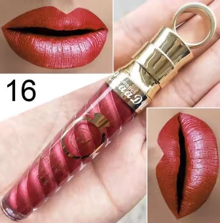 New!Make Up Lips Matte Liquid Lipstick Waterproof Long Lasting Sexy Pigment Nude Glitter Style Lip Gloss Beauty Red