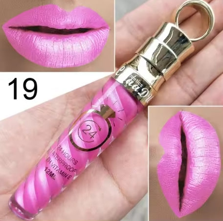 New!Make Up Lips Matte Liquid Lipstick Waterproof Long Lasting Sexy Pigment Nude Glitter Style Lip Gloss Beauty Red