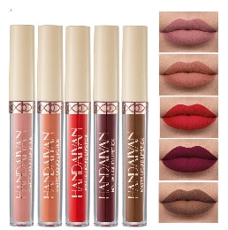 Waterproof Nude Matte Liquid Lipstick Non-stick Cup Lip Tint Makeup Matte Red Lip Gloss Cosmetics Long Lasting Lipsticks